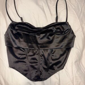 Hera Collection Black Satin Bandeau